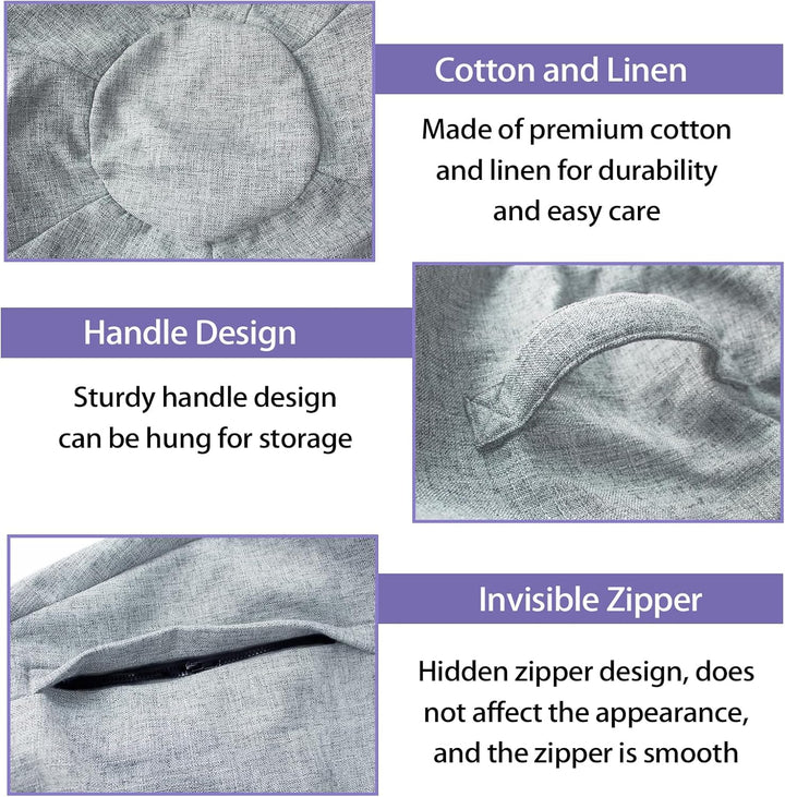 ZOSONET Sitzball Abdeckung,55cm 65cm 75cm Gymnastikball Bezug für Sitzball Fitnessball,Faltbar Sitzb