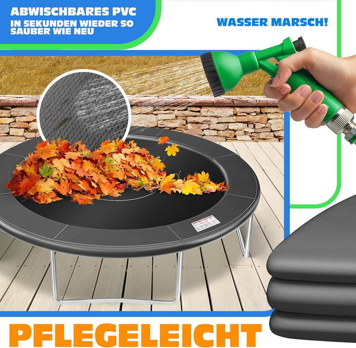 KESSER® - Trampolin Randabdeckung Ø 244, 305, 366, 426 cm, 30cm breit 100% UV-beständig reissfest Fe