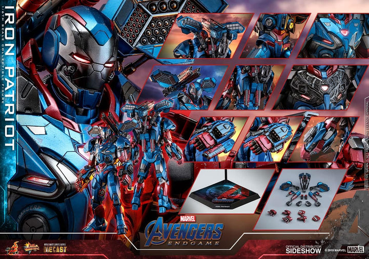 Hot Toys - 1:6 Iron Patriot Figur - Avengers: Endgame, HT904924, Mehrfarbig