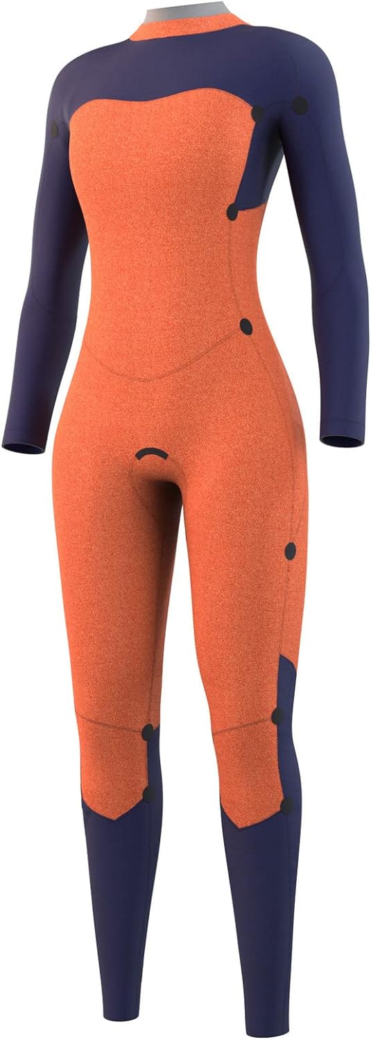 2023 Mystic Womens Dazzled 4/3 GBS Back Zip Wetsuit - Black, S