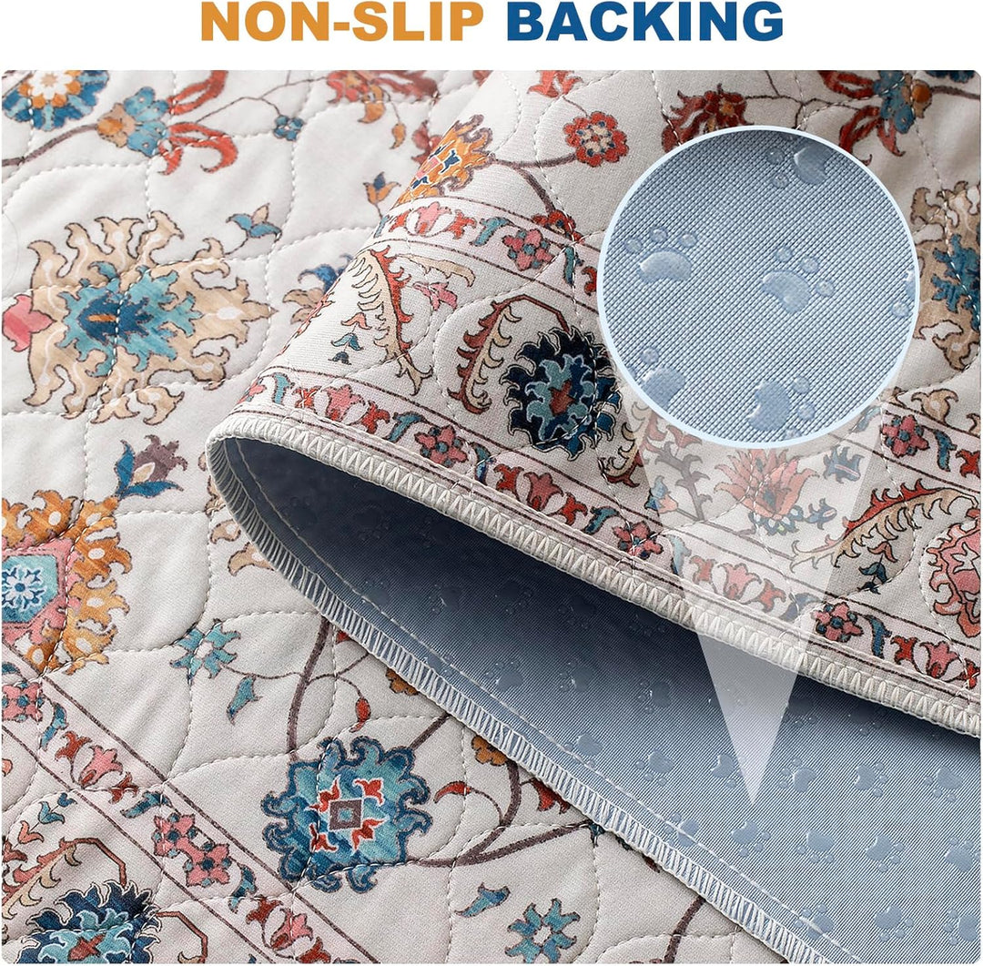 Waschbar Haustier-Urinunterlage, 2 Pack Wiederverwendbare Welpenunterlagen Matte für Hunde (Pattern