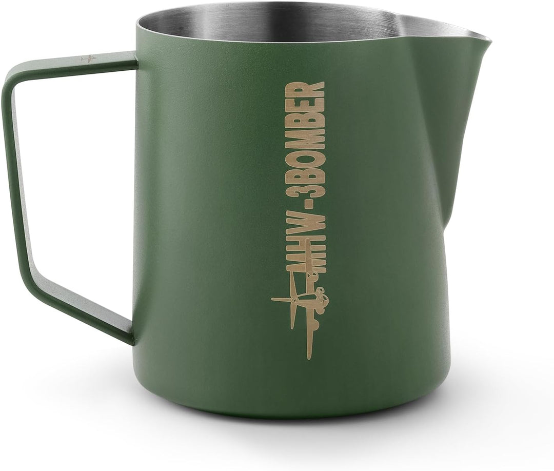 MHW-3BOMBER 500ml(16Oz) Milchkännchen Milchkanne Profi, 16Oz Milchkännchen Edelstahl für Espresso, C