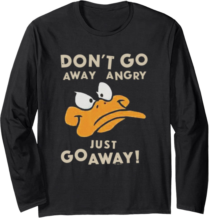 Looney Tunes Daffy Duck Just Go Away Langarmshirt