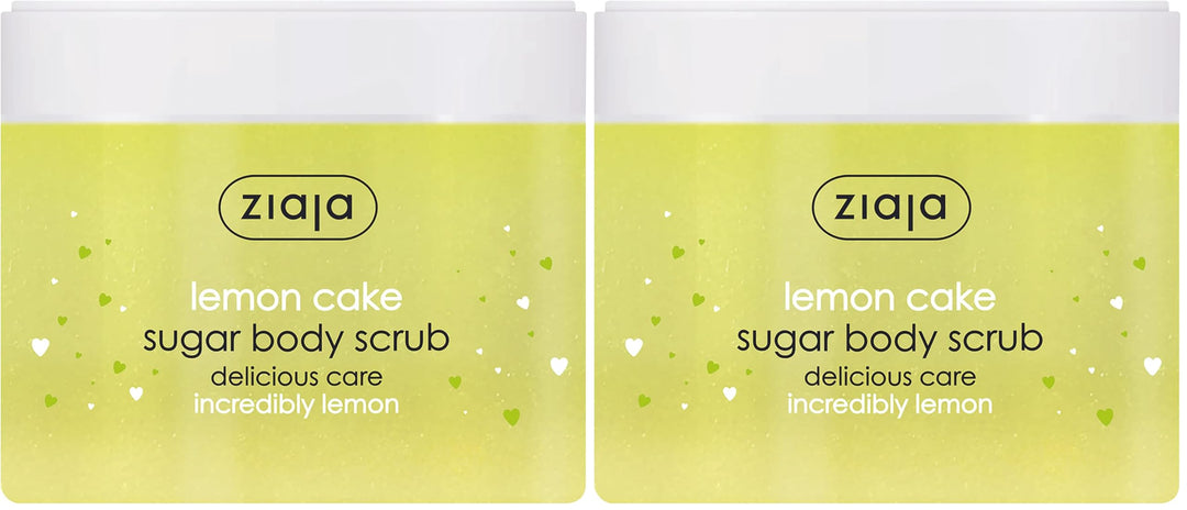 Ziaja Lemon Cake Exfoliante Corporal De Azúcar - 300 Ml (Packung mit 2) 300 ml (2er Pack), 300 ml (2
