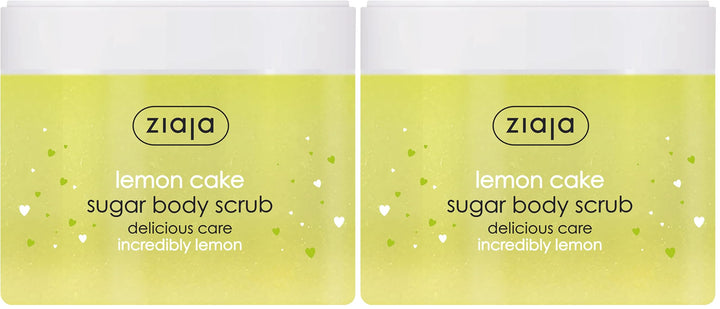 Ziaja Lemon Cake Exfoliante Corporal De Azúcar - 300 Ml (Packung mit 2) 300 ml (2er Pack), 300 ml (2
