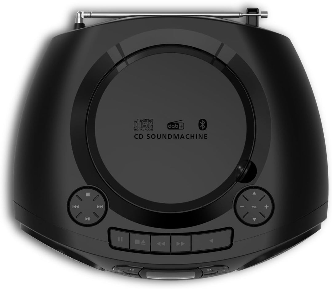 Philips TAZ2500 Tragbare CD-Soundmaschine mit Kassettenspieler, DAB+/FM Radio, Bluetooth 6.0, USB-Wi