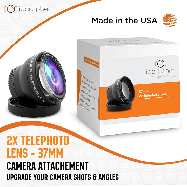 iOgrapher 2x Telefoto Lens 37mm Schraubanschluss, 2x Tele