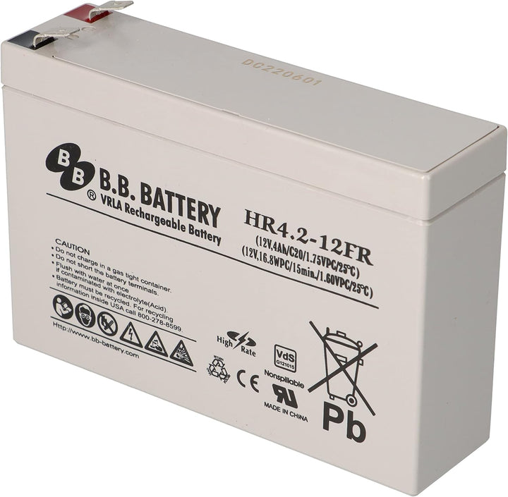 Bleiakku 12V 4,2Ah AGM mit VDs kompatibel zu UP-VW1220P1 USV UPC u.a.