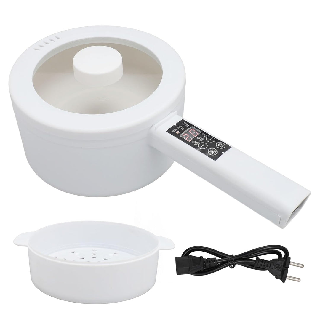 Hot Pot Elektrisch, 600 W, 1,8 L Multifunktions-Nudelkocher Nicht Klebrig Langen Griff Tragbarer Top