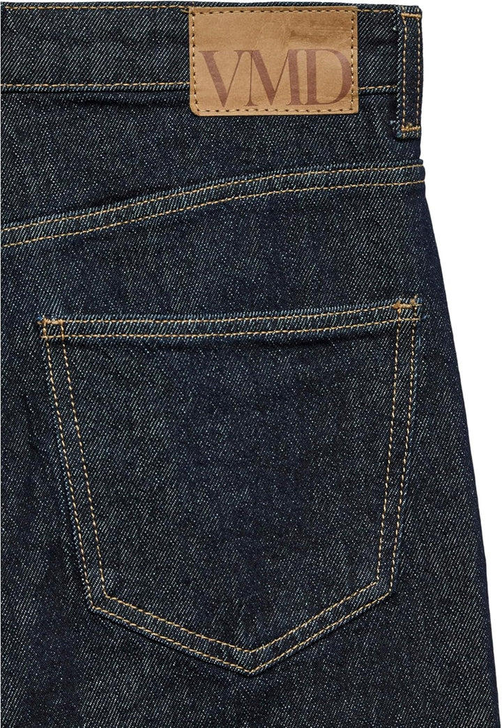 Vero Moda Female Weit geschnitten VMTESSA Hohe Taille Weiter Beinschnitt Jeans 25W / 30L Dark Blue D