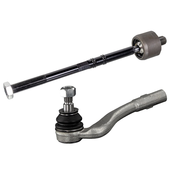 febi bilstein 40140 Spurstange mit Endstück, Mutter und Sicherungsmutter , 1 Stück Vorderachse links