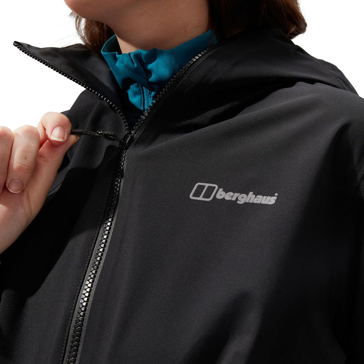 Berghaus Damen Annaside Maternity Waterproof 2in1 Jacket 44 Schwarz, 44 Schwarz