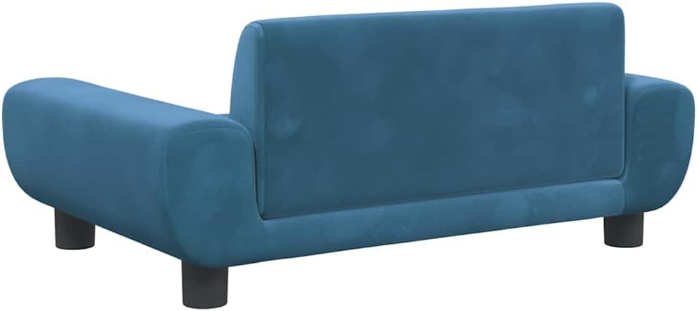 vidaXL Kindersofa Blau 70x45x33 cm Samt 70 x 45 x 33 cm Blau, 70 x 45 x 33 cm Blau