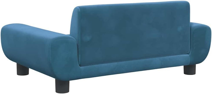 vidaXL Kindersofa Blau 70x45x33 cm Samt 70 x 45 x 33 cm Blau, 70 x 45 x 33 cm Blau