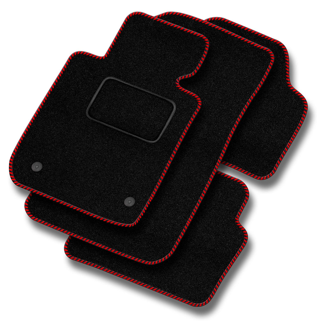 MOTOS Standard Velours-Fussmatten passend für Audi A6 C4 1994-1997 - Standard, Gewebt, Rot fussmatte