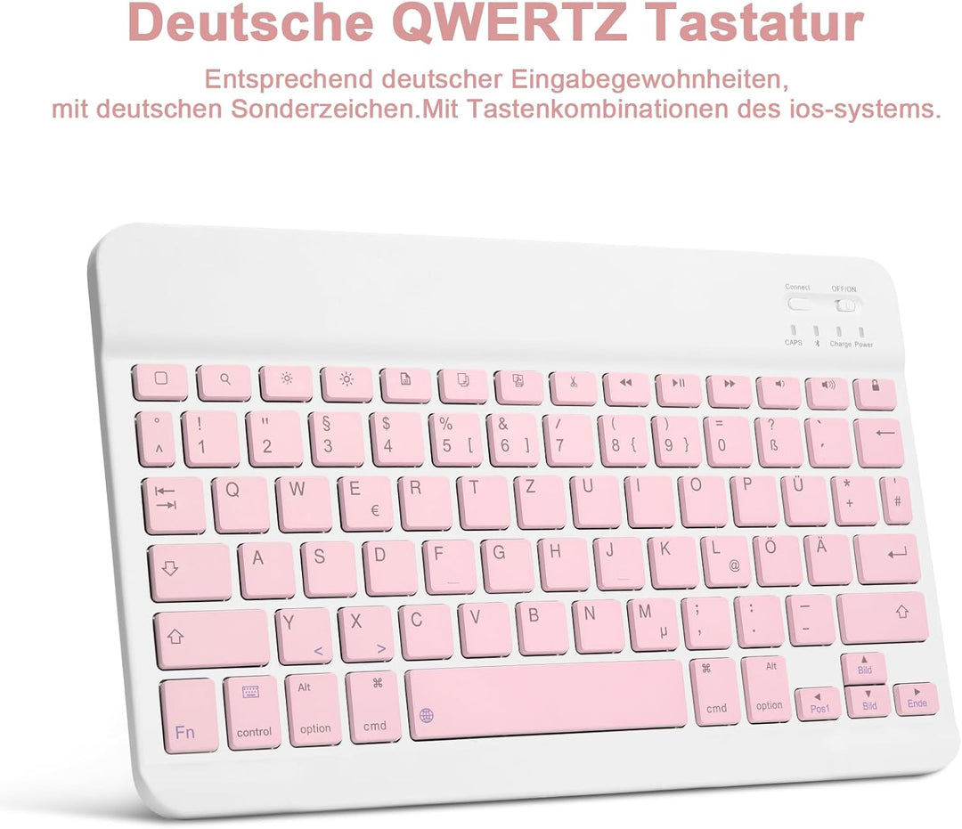 Bettdow für Samsung Galaxy Tab S10 Lite/S10 FE 10.9" 2025 Tastatur Hülle, Deutsch QWERTZ Layout Abne