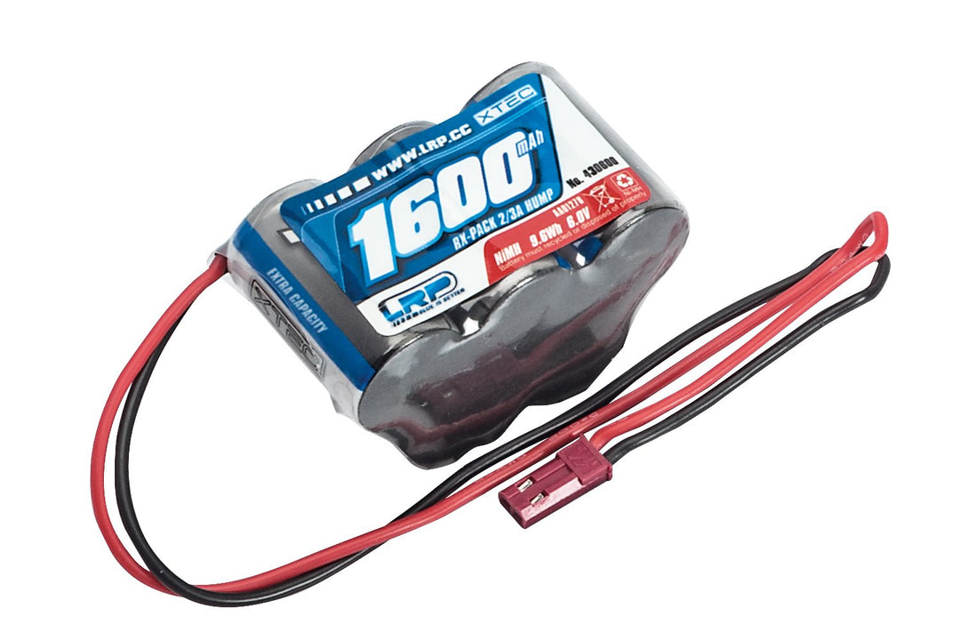 LRP Electronic 430600 - XTEC RX-Pack Hump 2/3A NiMH, BEC, 6.0V, 1600 mah