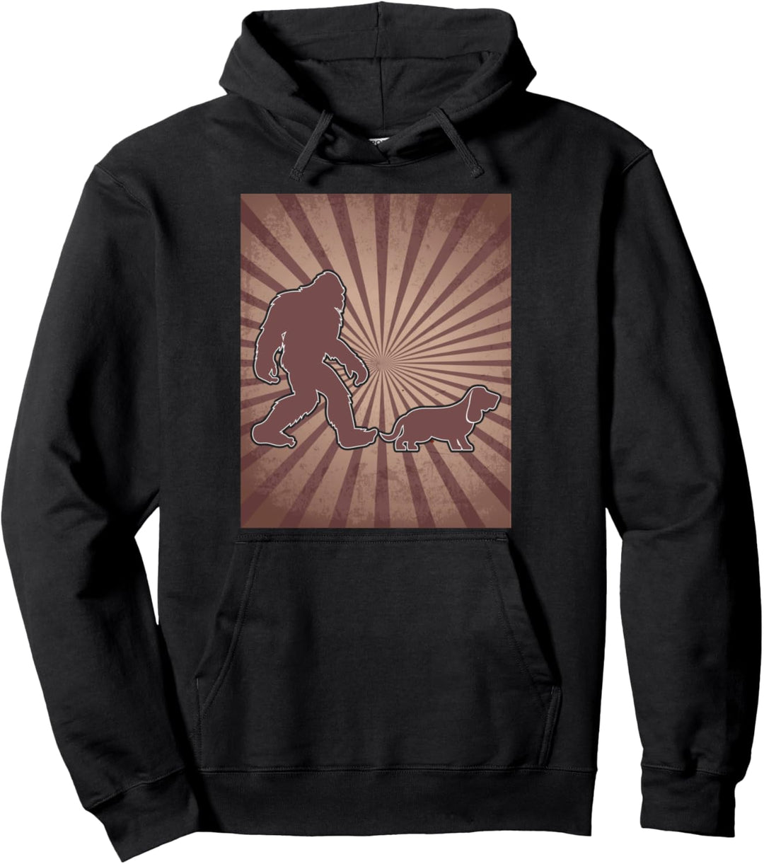 Vintage Bigfoot Beagle Geschenk Beagle Pullover Hoodie