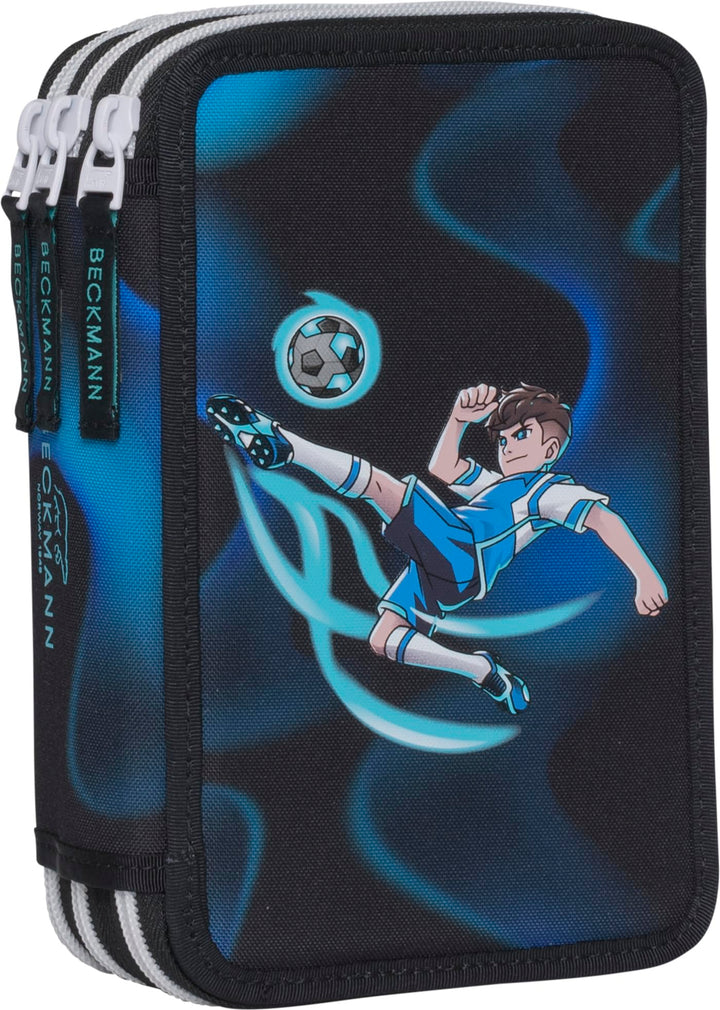 Beckmann, 3-fächrige Federmappe Magic League, mit Inhalt, Mäppchen Federtasche, Grundschule, 1. Klas
