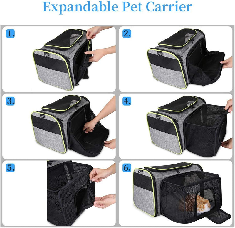 TAMOWA Transportbox Katze Transportbox Hund Faltbare Hundetragetasche, Faltbare Katzentragetasche mi