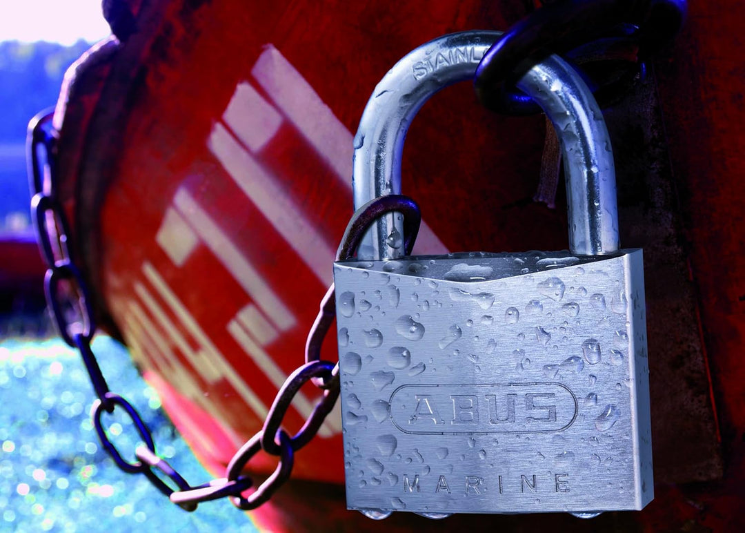 ABUS Marine Vorhängeschloss 75IB/40 gl.-7342 - gleichschliessend - wetterfest - Messing-Schlosskörpe