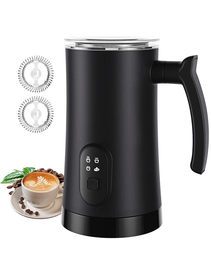Liksiy Milchaufschäumer, 4-in-1-Kaffee-Milchaufschäumer mit Heiss- und Kaltaufschäumung für Latte, C