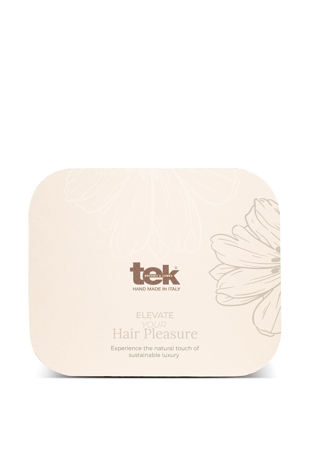 TEK - Hair Pleasure Set, Bürsten- und Kamm-Set aus Holz, inklusive Ersatzzähne, Natürliches und Hand