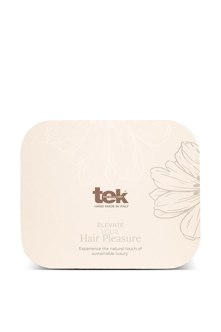 TEK - Hair Pleasure Set, Bürsten- und Kamm-Set aus Holz, inklusive Ersatzzähne, Natürliches und Hand