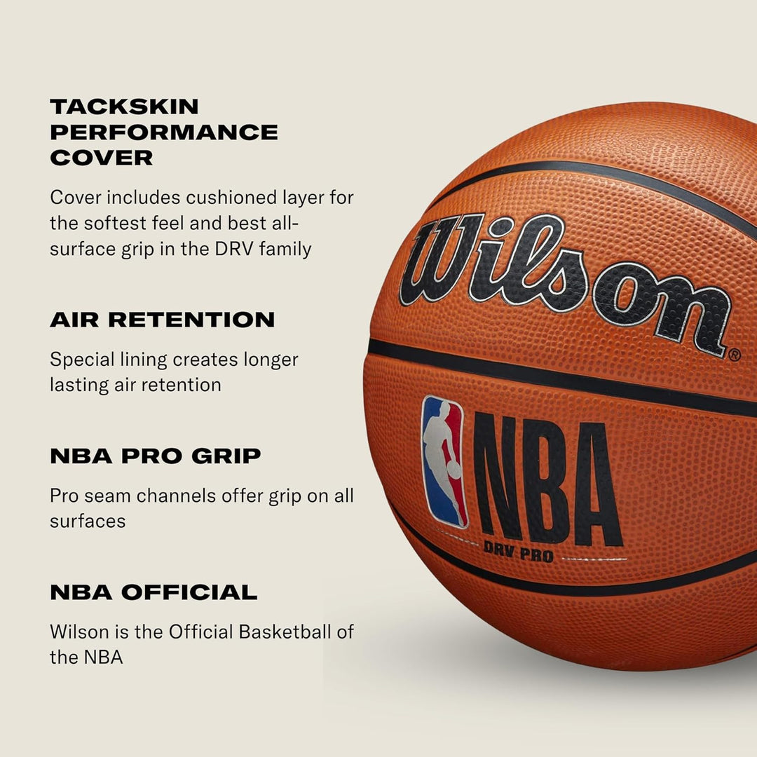 Wilson Unisex-Adult NBA Drv Pro Basketball 6 Braun, 6 Braun