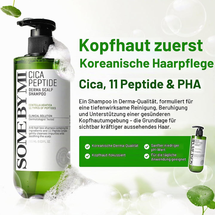 [SOME BY MI] Cica Peptide Anti Hair Loss Derma Scalp Shampoo 285ml
