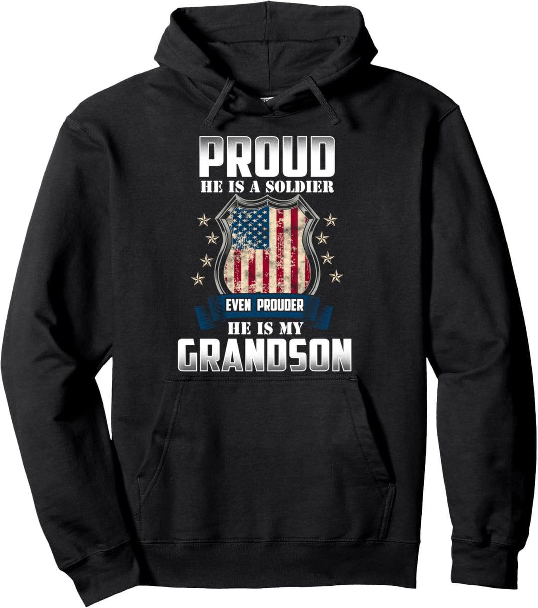 Stolze Tochter Sohn Kind eines Soldaten Mama Muttertag Pullover Hoodie
