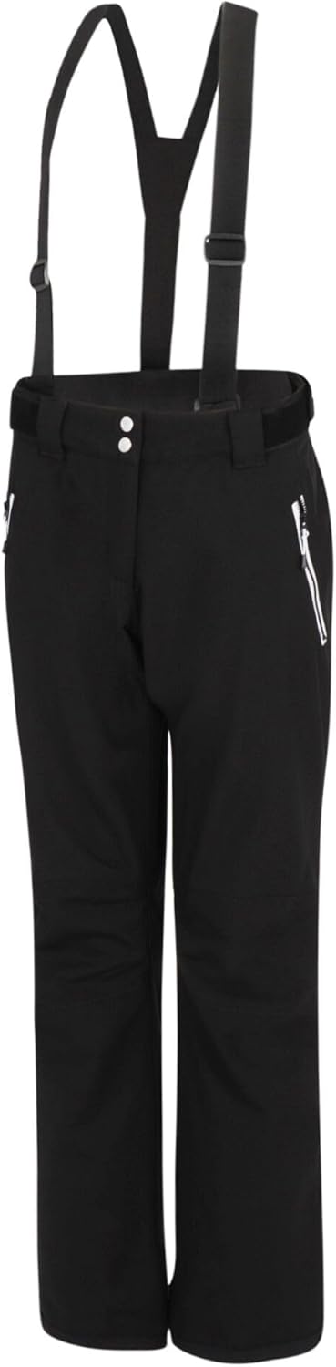 Dare 2b Damen Skihose Womens Diminish Waterproof Ski Salopettes Pants, Schwarz