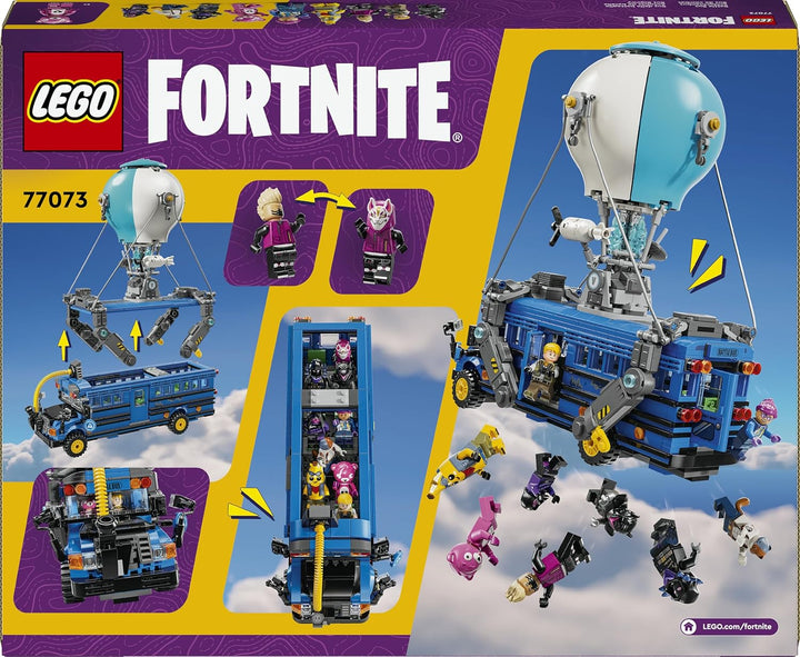 LEGO Fortnite Schlachtenbus, Spielzeug zum Videospiel mit Minifiguren, Geschenk für Gaming Fans ab 1