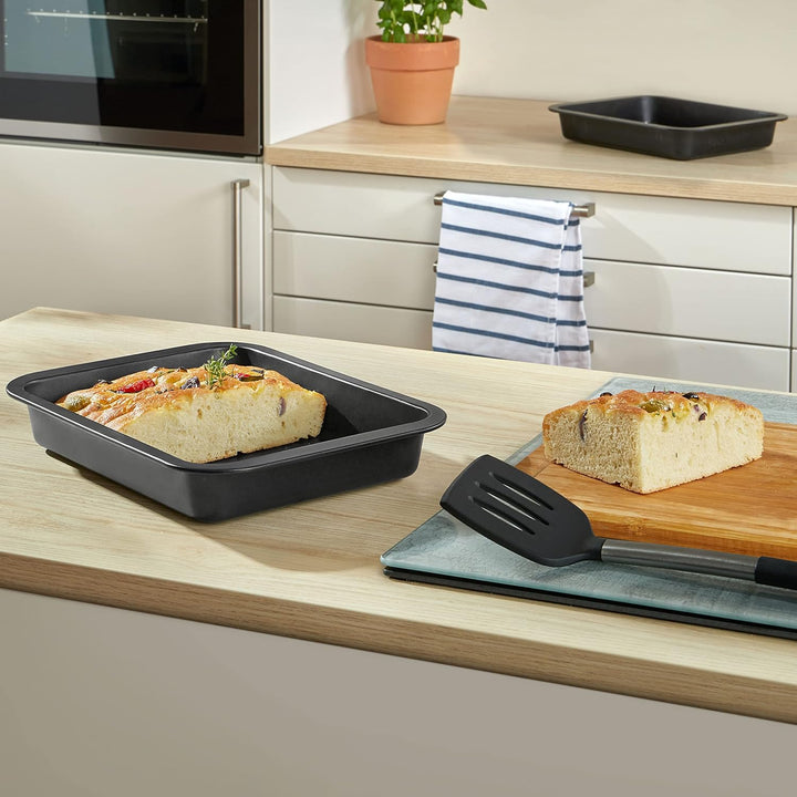 Grizzly 2x Auflaufform, Grösse klein, antihaftbeschichtet, mit Griffrand, auch als Lasagneform, Brät