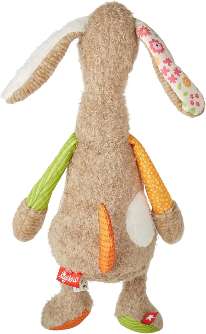 SIGIKID 42845 Stofftier Hund Patchwork Sweety Kuscheltier zum Spielen & Schmusen aus weichem Materia