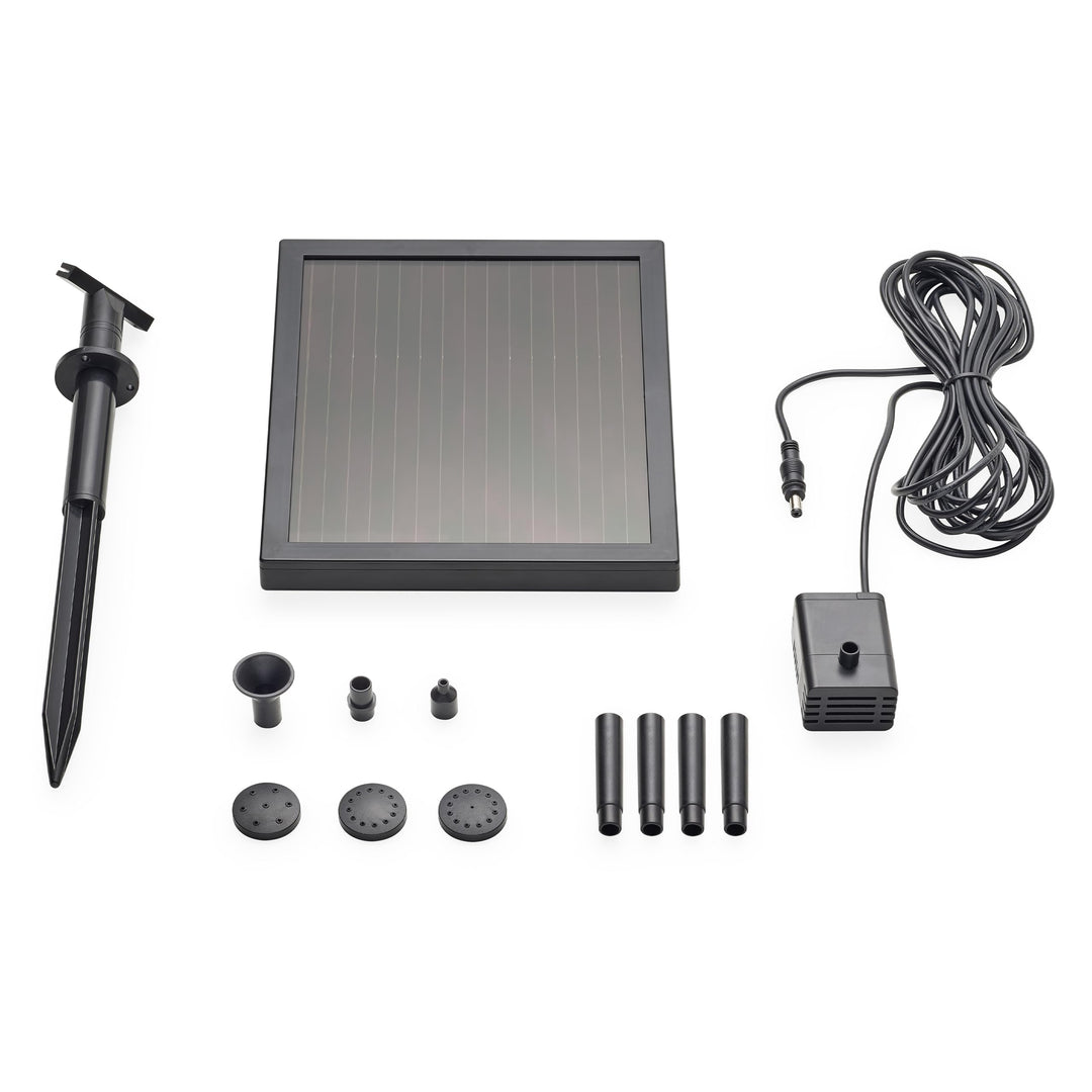 Pontec 40277 PondoSolar 150 - Solarstromsystem mit Wasserspielpume / Solarwasserspiel für attraktive