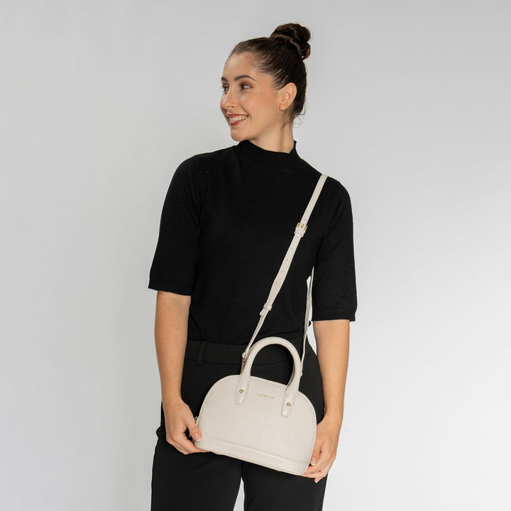Lazarotti Bologna Leder Handtasche Damen | mit Henkel & abnehmbaren Tragegurt | mittelgrosse Henkelt