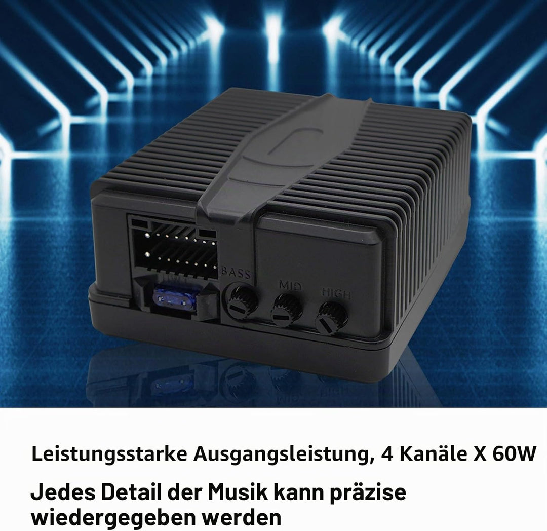 Auto -Stereoverstärker 12V -Auto -DAP -Verstärker 4 X 60w Power 4 Kanal Clear Sound Quality Autovers