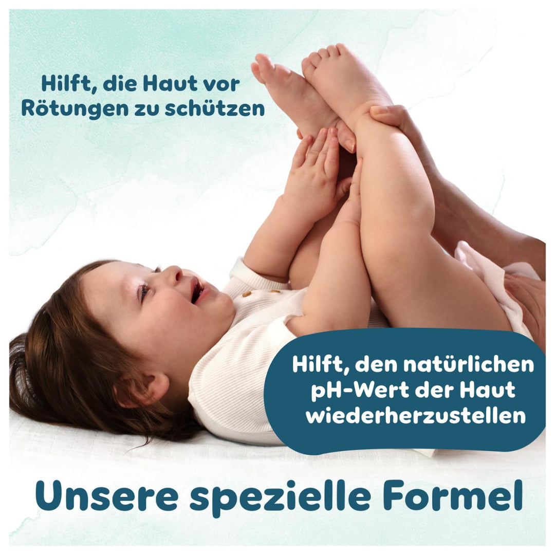 Pampers Harmonie Aqua Feuchttücher 9 Packungen mit jeweils 48 Feuchttüchern, 432 Feuchttücher, die h