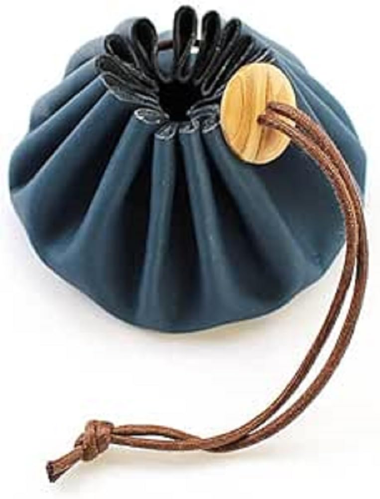 Cohana Himeji Leather Pouch - 1pc Blauw, Blauw