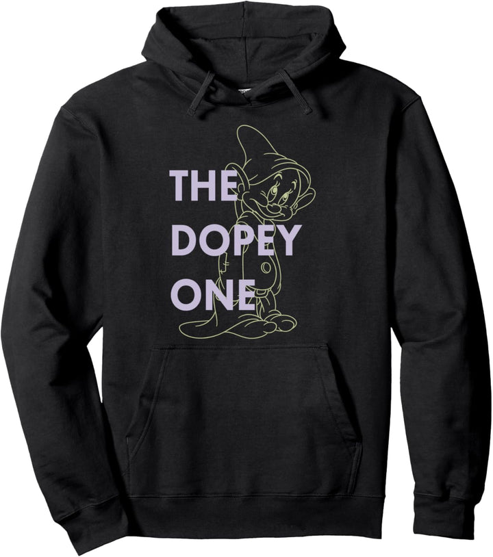 Disney Snow White Dwarf Dopey The Dopey One Outlined Pullover Hoodie