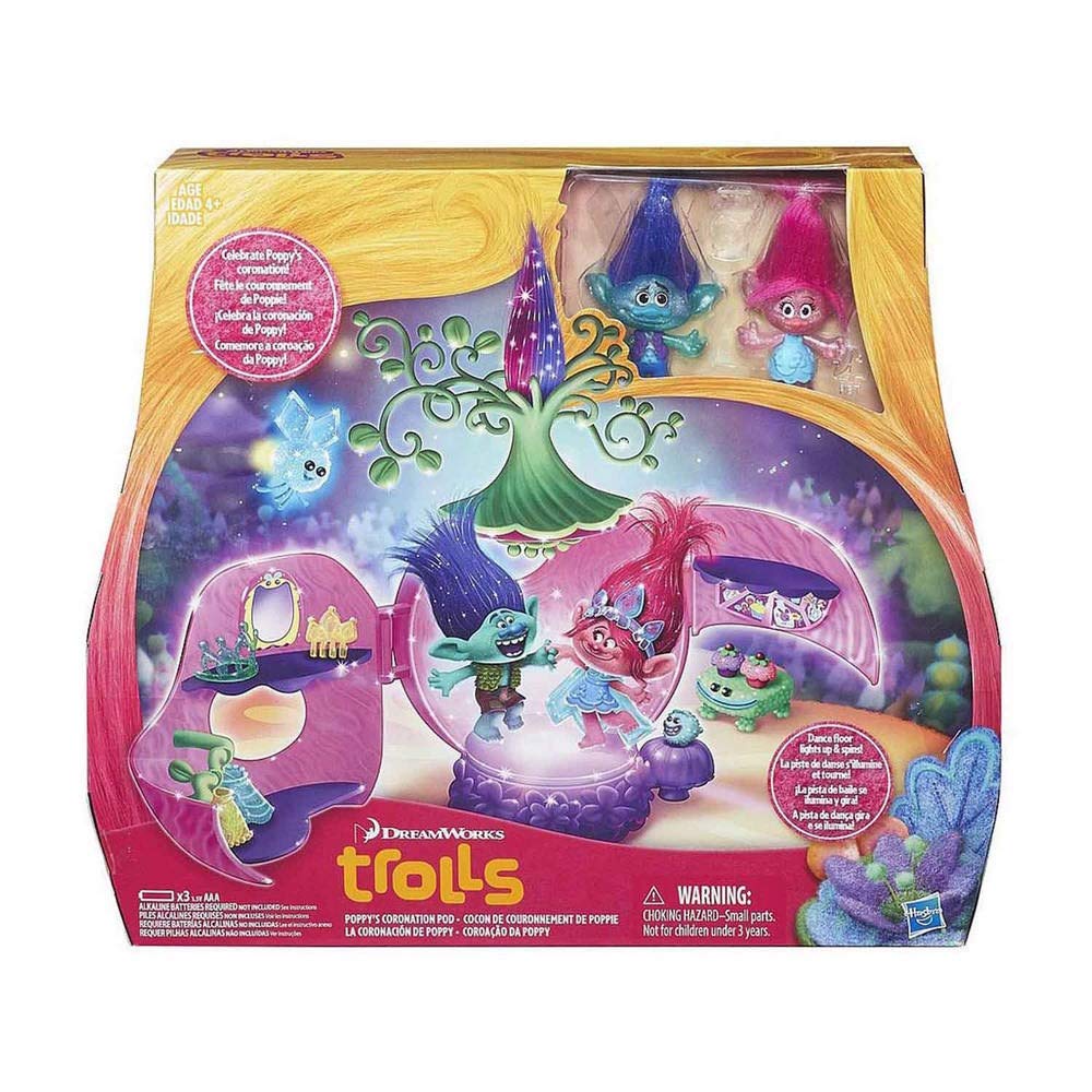 Hasbro B6560EU4 Trollstadt - Poppys Krönungssaal Spielset Krönungs-Pad, Krönungs-Pad