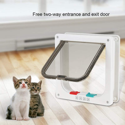 Kleine Tür für Tiere, Original, einfach zu platzieren, klassisches Design, Katzenklappe mit Tunnel,