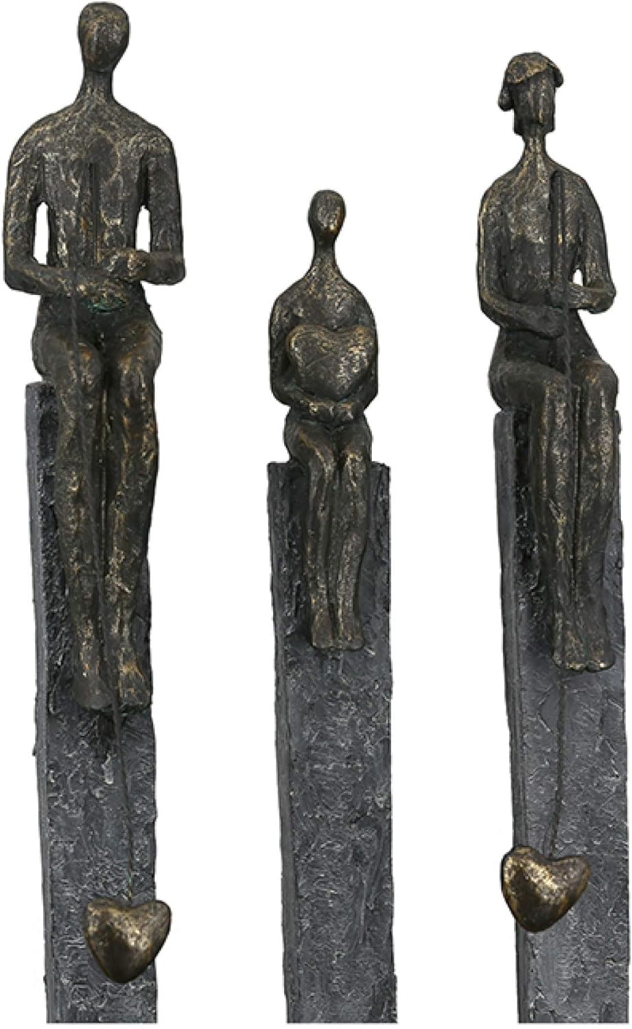 Casablanca - Skulptur, Figur, Dekofigur - Fishing - Poly - bronzefarben - 41x22,5x9cm Höhe 41 cm Ant