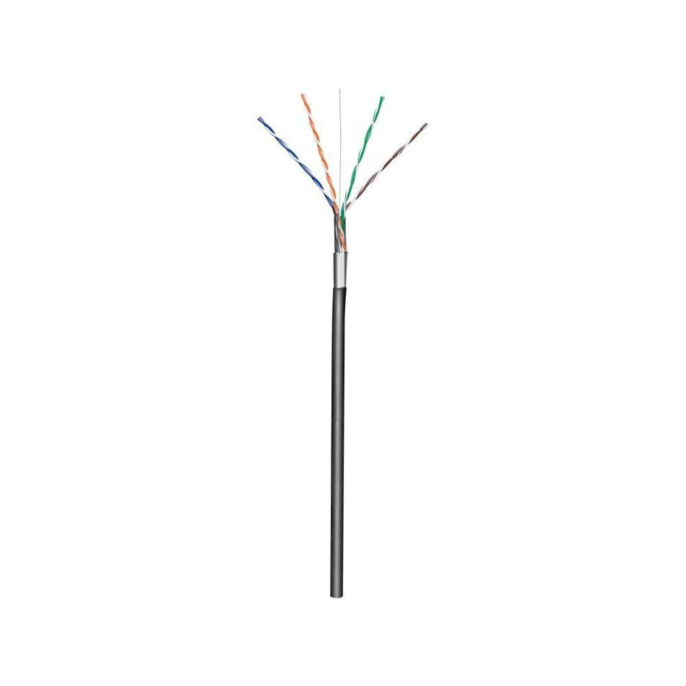 Goobay 57294 CAT 5e Outdoor Netzwerkkabel, F/UTP, Schwarz