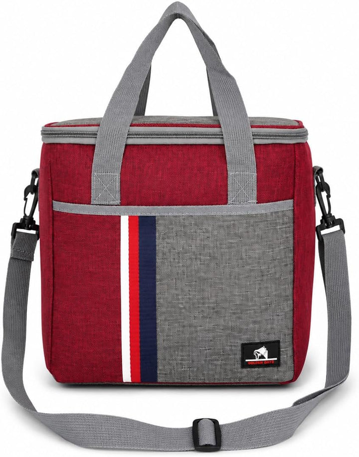 Kühltasche 31x20x27 cm - Grosse Isoliertasche - Inklusive 2 Kühlakkus - Oxford 600D - Camping - Pick