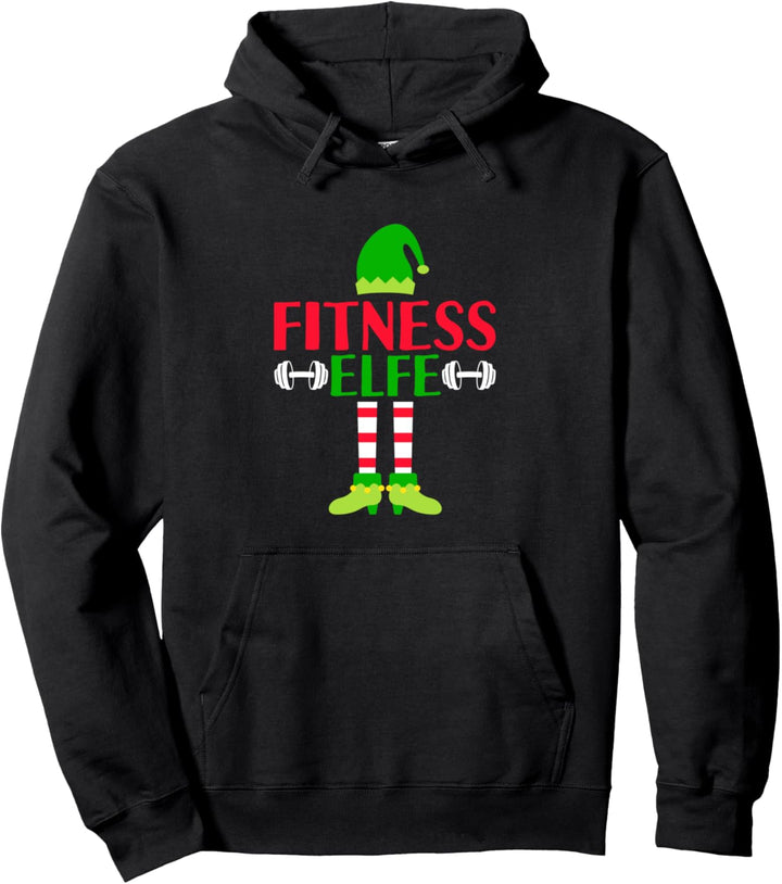 Weihnachten Elfen Partnerlook Fitness WeihnachtsElfe Pullover Hoodie