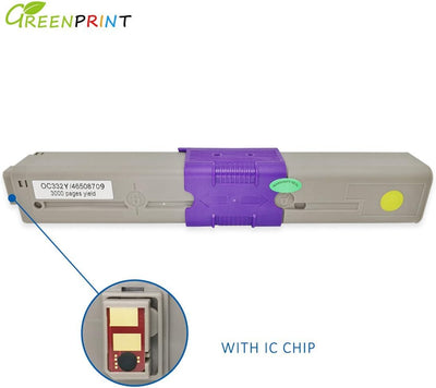 GREENPRINT 4 Farben Kompatible Tonerkartuschen C332 MC363 3500 Seiten für Schwarz & 3000 Seiten für