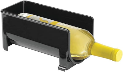 mDesign 8er-Set modernes Weinflaschenregal – stapelbares Flaschenregal für Wasserflaschen und Trinkf