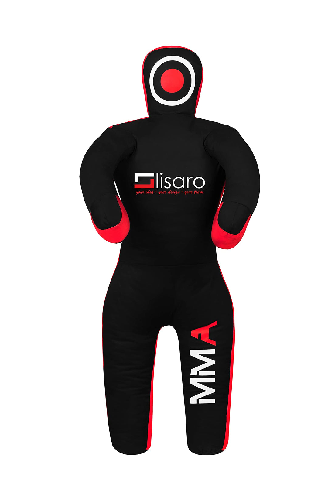 Lisaro Judo Dummy Schnuller Gr. 130/145/160/170cm | Box-Dummies | Canvac | schwarz-rot | UNGEFÜLLT |